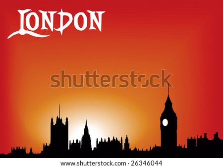 stock vector : London skyline