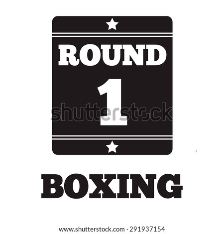 Boxing Ring Board. Boxing design over white background vector illustration.