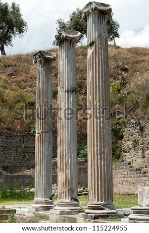 Asclepeion ancient city in Pergamon, Turkey.