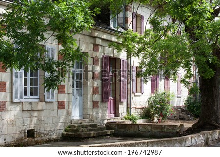 Rigny-Usse the charming small country town in the valley of Loire