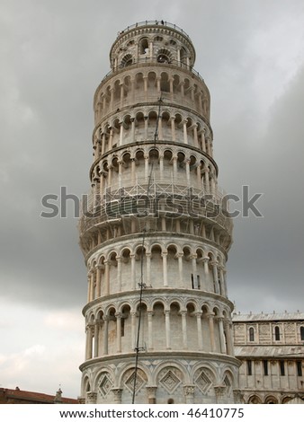 Leaning Tower of Pisa - one of a few most recognizable buildings in the world