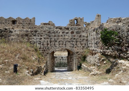 Ruins  of the Medieval Castle near Antimachia village