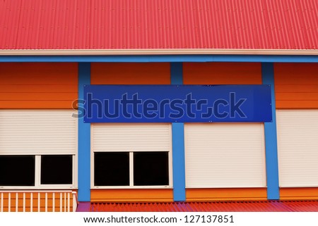 Colorful building exteriors, part of the Caribbean culture