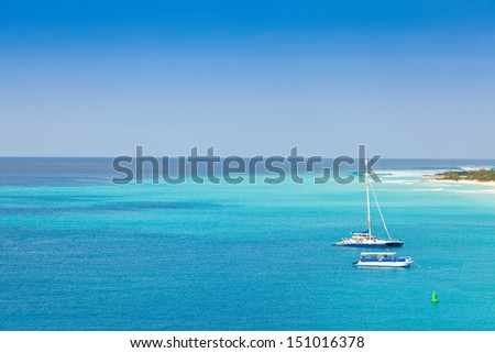 Caribbean waters in the Turks and Caicos Islands Caribbean waters in the Turks and Caicos Islands