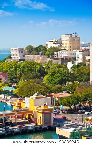 SAN JUAN, PUERTO RICO - JAN. 18:  Old San Juan is the oldest settlement in Puerto Rico and a popular destination for cruise ships, bringing in thousands of tourists each year, on Jan. 18, 2011.
