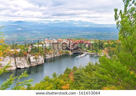 Mohonk Mountain House, located in upstate New York in the Shawangunk Mountains