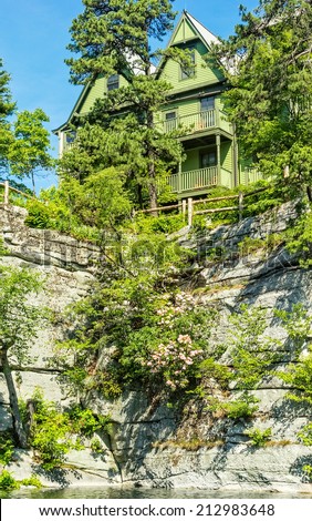 Mohonk Mountain House, old fashioned hotel nestled in the Shawangunk Mountains, New Paltz, New York.