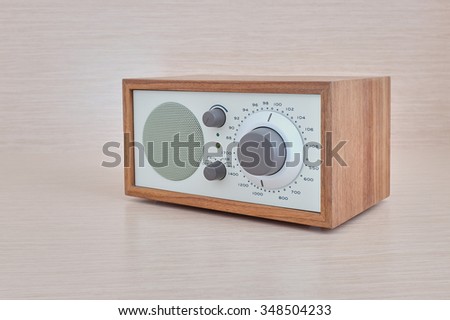 Vintage Radio Receiver Side Angle