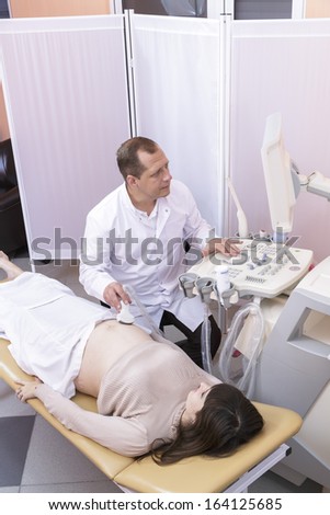 Receiving ultrasound from the doctor