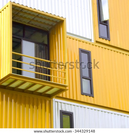 window of house made from container