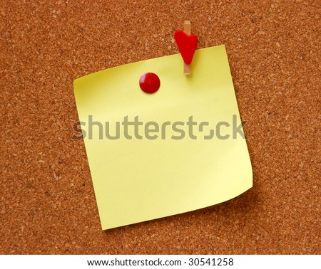 yellow empty note pad