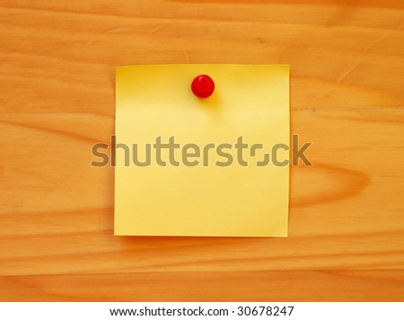 empty yellow note pad