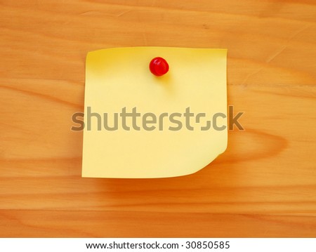 clean yellow note pad