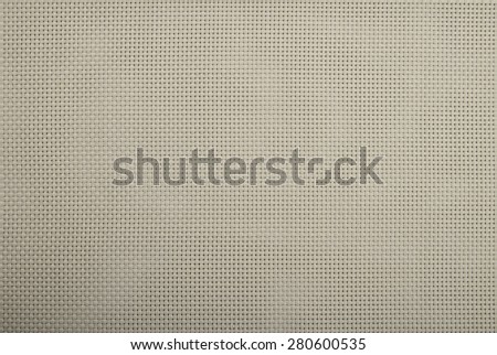 Background texture of gray wicker braided plastic double strings with small mesh and clouded white back