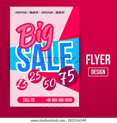 Abstract Creative Sale Flyers, can be used as poster or banner design. For shopping.