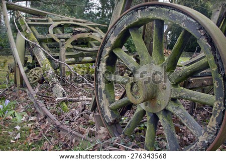 Abandoned old Horse drawn cart/wagon