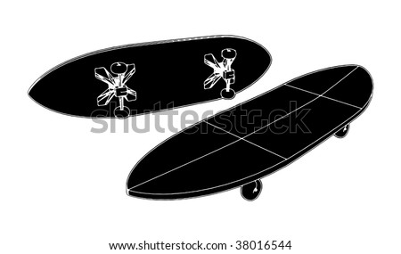 Skateboard Vector 05