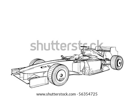 stock vector Race Car Vector 02