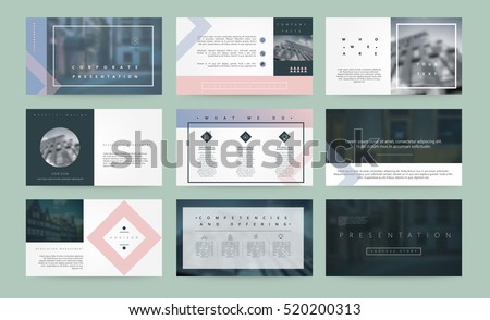 Abstract vector backgrounds of digital technologies. Set of vector templates for presentation slides and business presentation.
