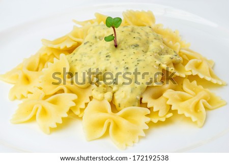 Italian noodles with sauce