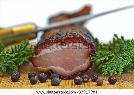 smoked ham of the Black Forest