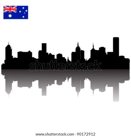 Melbourne silhouette