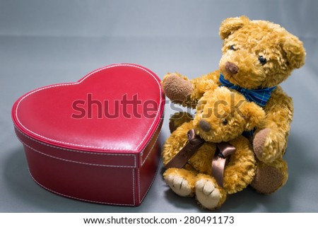 Stuffed toy of parent and child