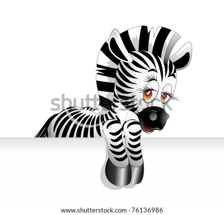 pictures of zebras cartoon. stock photo : Zebra Cartoon
