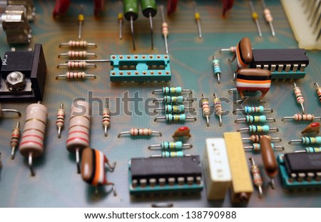 Audio electronic board   Save to a lightbox?   find similar images   share? Electronic board of audio accessories