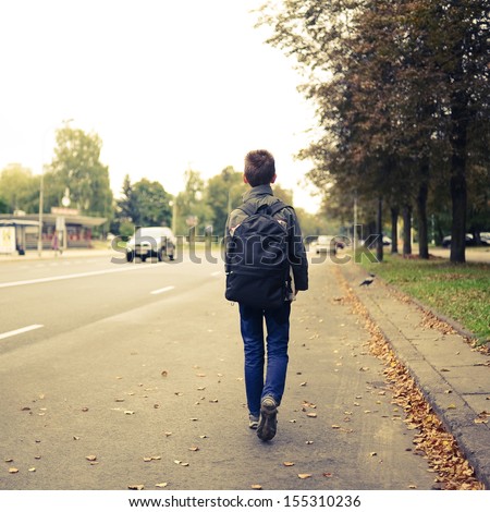 Schoolboy Walk Alone