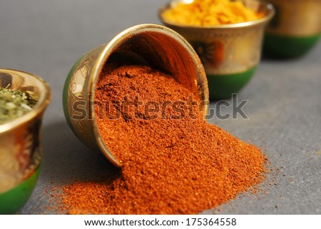 crushed sweet paprika in the nice cup