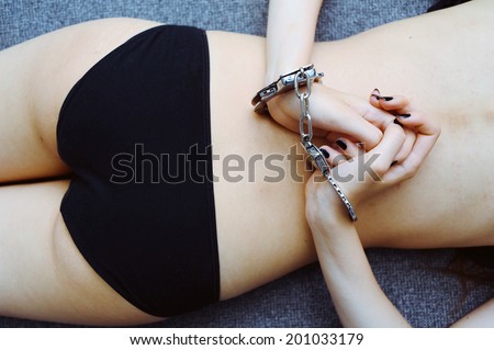 Young woman sexual slave