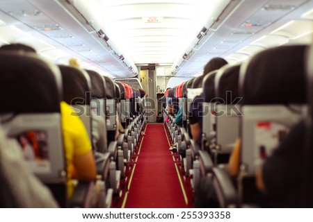 inside the plane