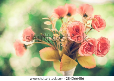 Pink rose vintage texture/background