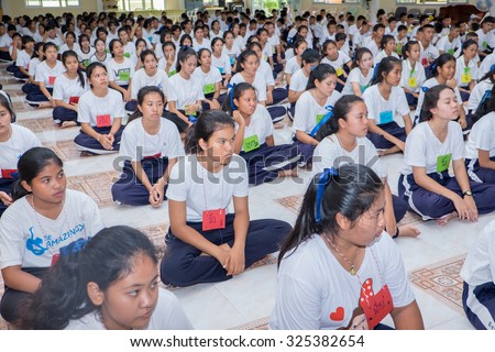 AYUTTHAYA THAILAND - JULY 3 : Student Bangpra-in \