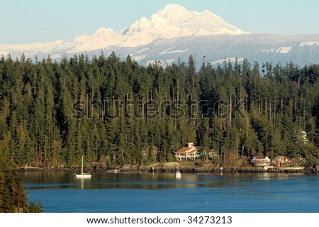 Mt. Baker from Whidbey Island, Washington