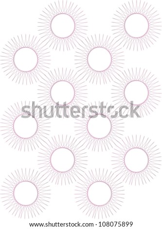 Sun flower Circle pattern background graphic interlocking fine line