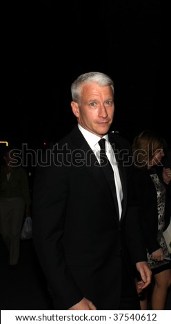 NEW YORK - SEPTEMBER 22: Journalist and television personality Anderson Cooper  arrives at the New Yorkers For Children 10th Annual Fall Gala at Cipriani 42 on September 22, 2009 in New York.