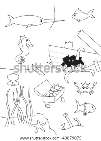 Underwater Drawing Stock Photo 43879075 : Shutterstock