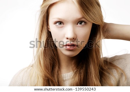 beautiful teen girl portrait