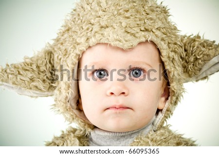 Baby Lamb Halloween Costume on Little Boy In Sheep Costume Stock Photo 66095365   Shutterstock