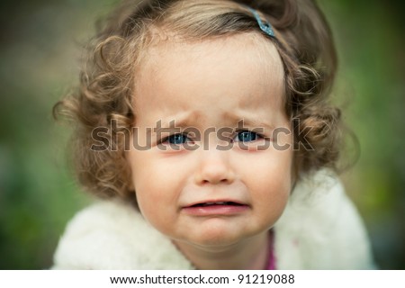 Portrait Of A Crying Little Girl Stock Photo 91219088 : Shutterstock