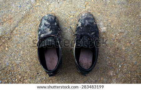 dirty old shoes