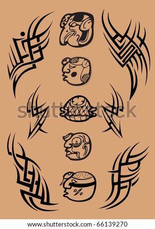 maya symbol letter tattoo