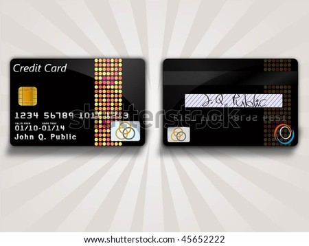 vector credit card icons. vector credit card icons.