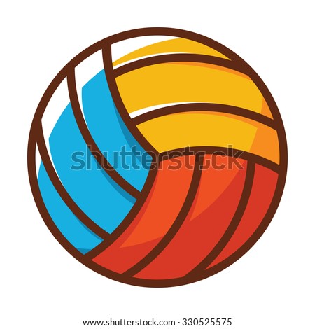 Volley Ball Vector Icon, Sport Element