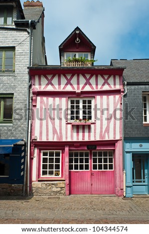 Typical little house in Normandy - France