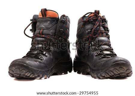 Rough leather footwear for work and productive leisure. Protection of feet in difficult conditions.