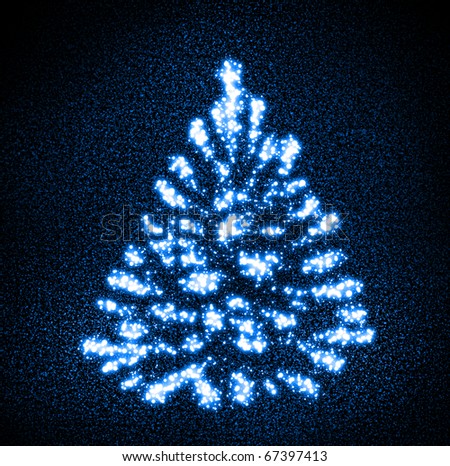 Weird Christmas tree made of stars