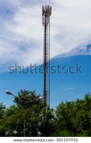 Contract mobile towers set amid valleys.